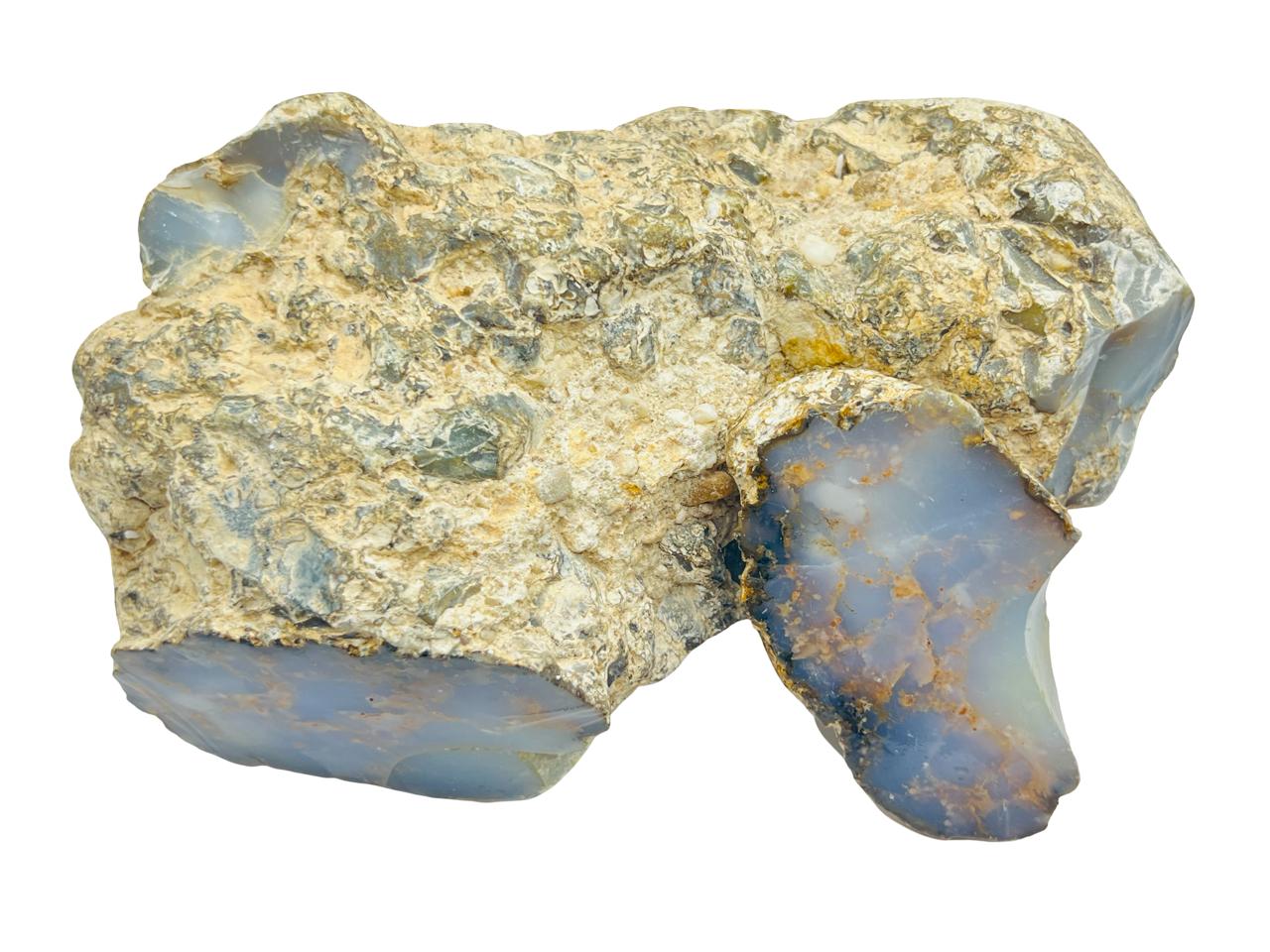 العقيق الكالسيدوني الأزرق